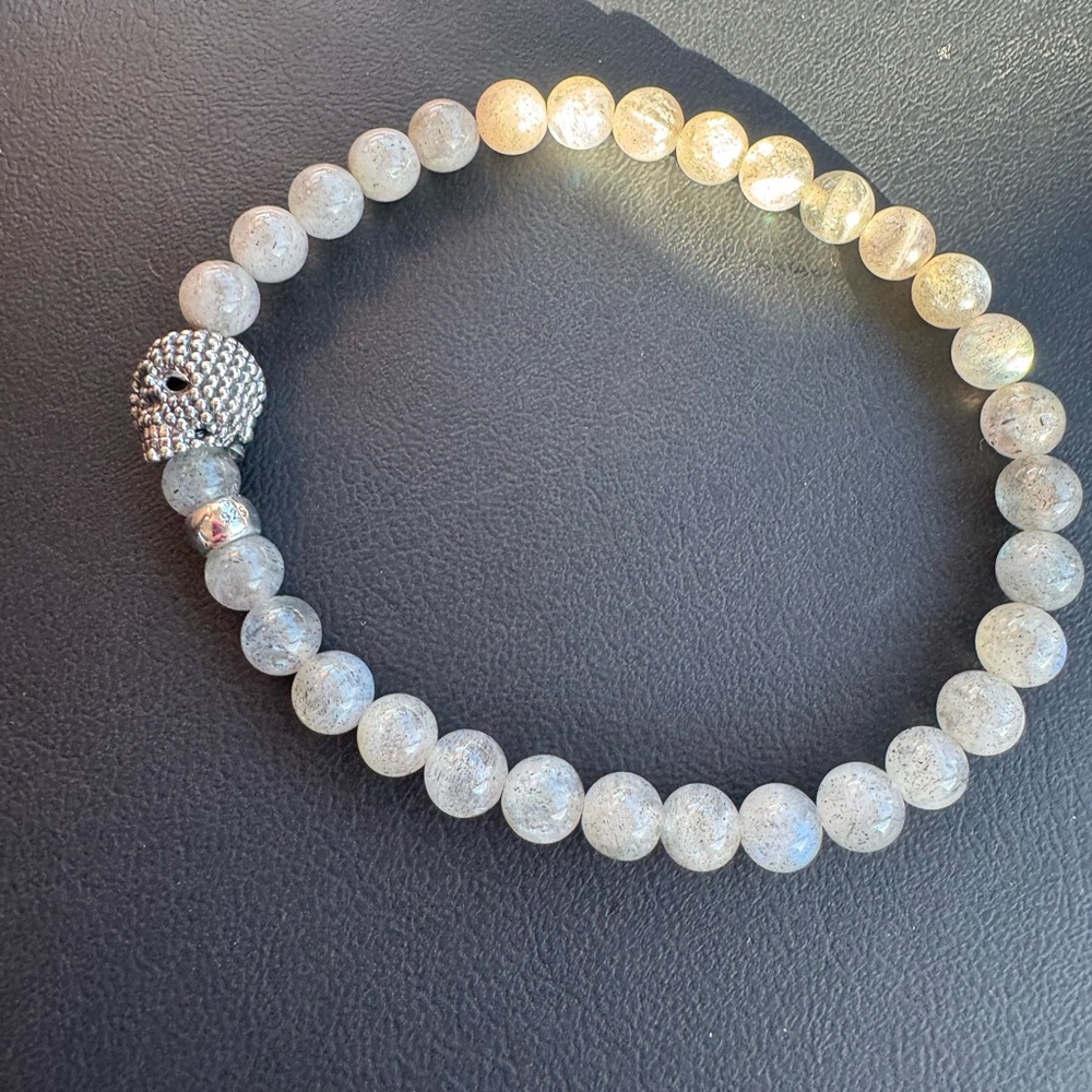 NEW LAGOS Anthem Snowflake Obsidian Skull Bead Bracelet New - Picture 3 of 6